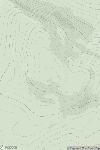 Thumbnail image for Creag nan Eun [Loch Tay to Perth] showing contour plot for surrounding peak